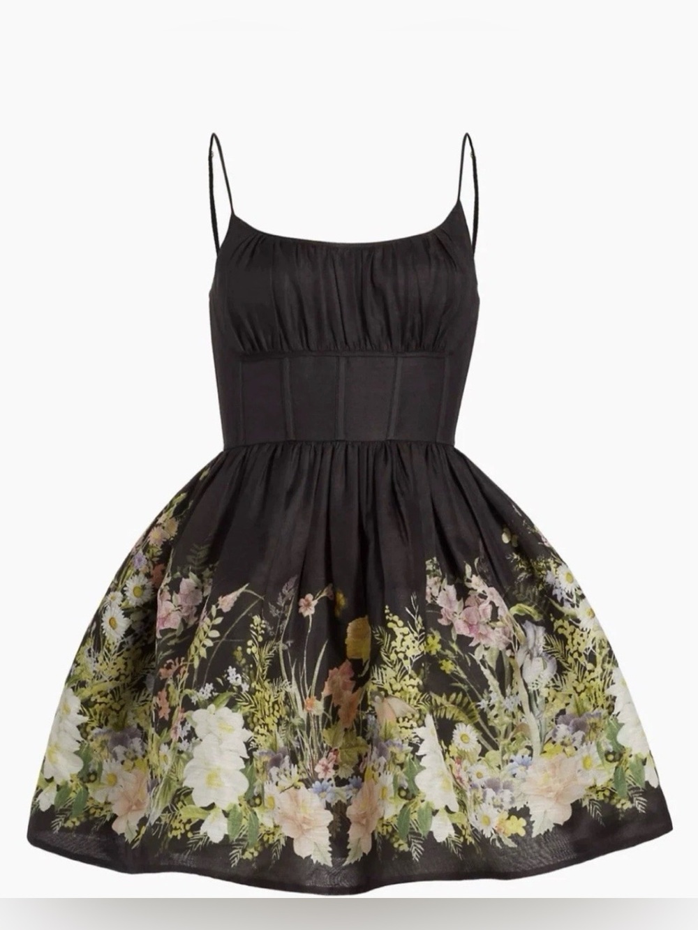 NWT  Zimmermann Natura Ruched Mini Dress
